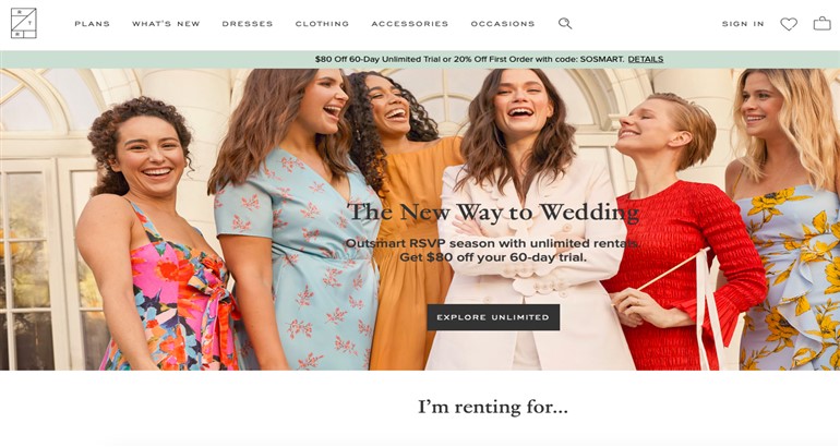 Kıyafet kiralama girişimi Rent the Runway 125 milyon dolar yatırım aldı